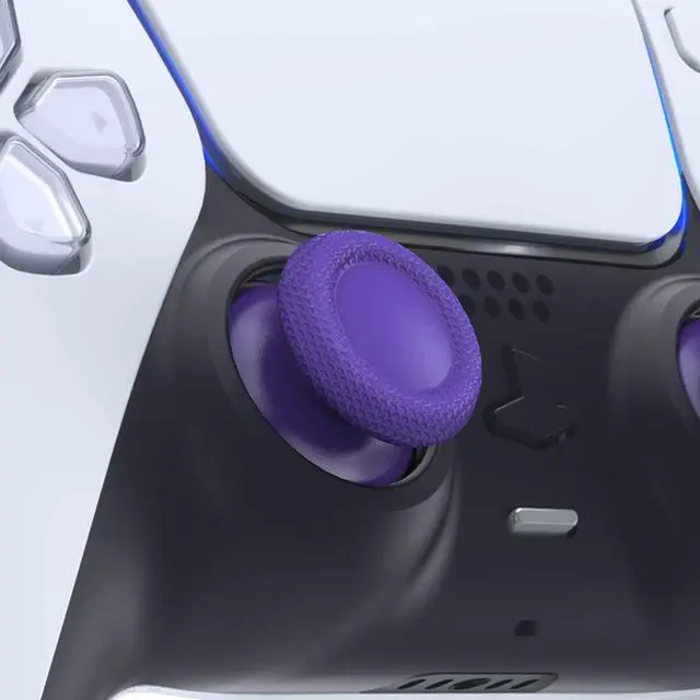 Alt view image 2 of 5 - Purple Replacement Thumbsticks for PS5 Controller, Custom Analog Stick Joystick for PS4 Controller Universal