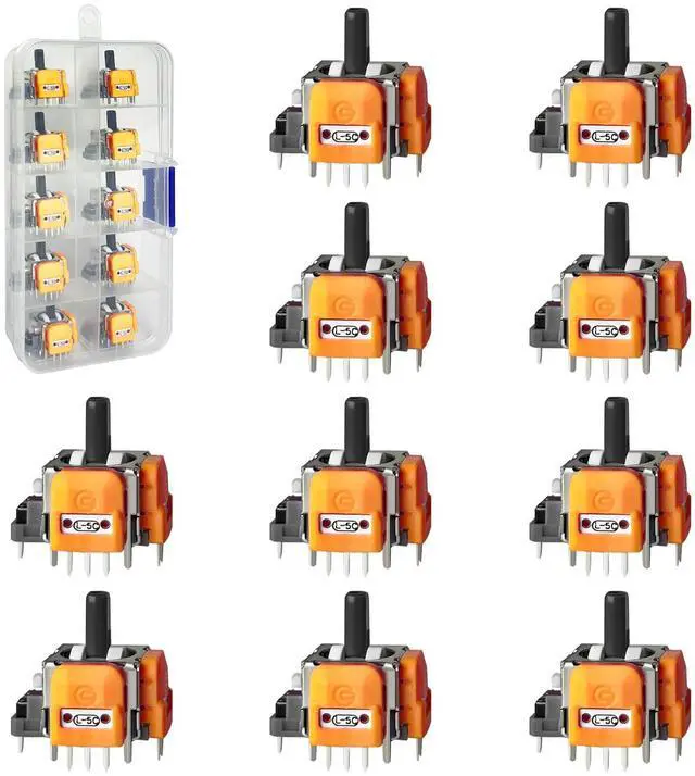 Main image of 10PCS Hall-Effect Joysticks Replacement for DualSense PS5 Controller, 3D Analog Sensor Wheel Thumb Sticks Rocker Module Replacement for PlayStation 5 Controller