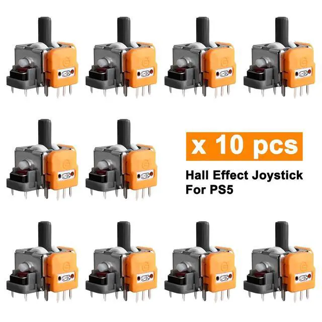 Alt view image 4 of 7 - 10PCS Hall-Effect Joysticks Replacement for DualSense PS5 Controller, 3D Analog Sensor Wheel Thumb Sticks Rocker Module Replacement for PlayStation 5 Controller