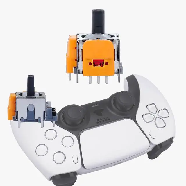 Alt view image 5 of 6 - 4pcs Hall-Effect Joysticks Replacement for DualSense PS5 Controller, 3D Analog Sensor Wheel Thumb Sticks Rocker Module Replacement for PlayStation 5 Controller