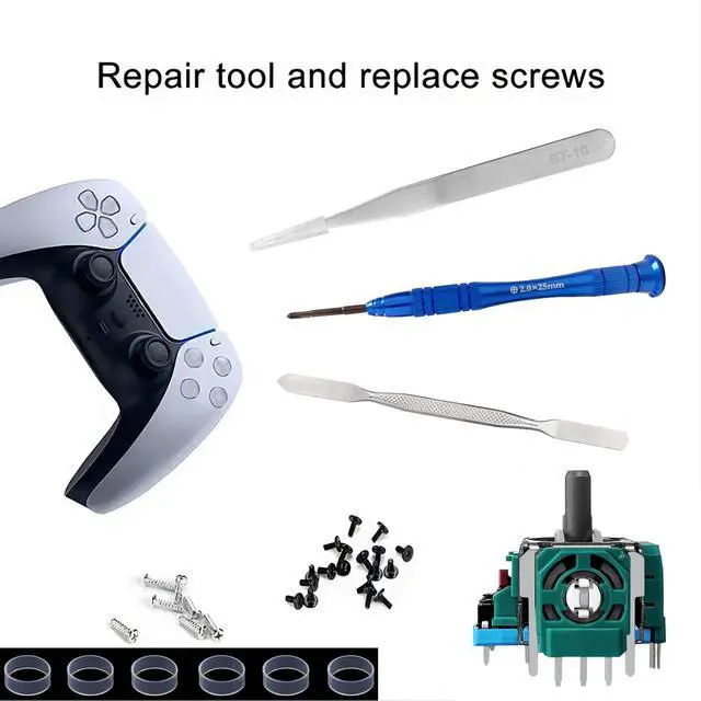 Alt view image 4 of 7 - 6 Pack Joysticks Replacement for PS5 Controller,Analog 3D Joysticks Replacement Compatible with PlayStation 5 Controller Part with Repair Screwdriver Kit for PS5 Controller.