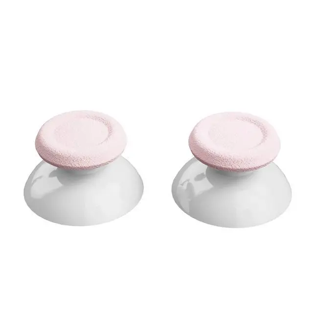 Alt view image 2 of 4 - Cherry Blossoms Pink & White Dual-Color Replacement 3D Joystick Thumbsticks for PS5 Controller, Analog Thumb Sticks with Screwdriver for PS4 Slim Pro Controller