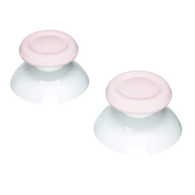 Alt view image 4 of 4 - Cherry Blossoms Pink & White Dual-Color Replacement 3D Joystick Thumbsticks for PS5 Controller, Analog Thumb Sticks with Screwdriver for PS4 Slim Pro Controller