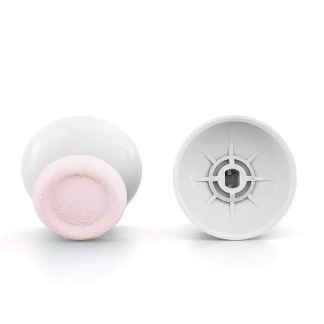 Alt view image 3 of 4 - Cherry Blossoms Pink & White Dual-Color Replacement 3D Joystick Thumbsticks for PS5 Controller, Analog Thumb Sticks with Screwdriver for PS4 Slim Pro Controller