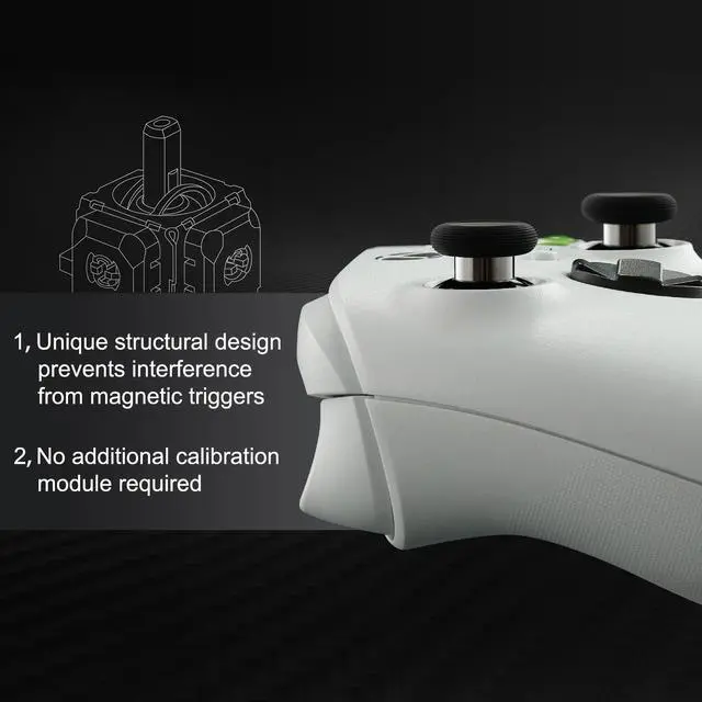 Alt view image 4 of 7 - GuliKit TMR Joysticks Replacement for DualSense PS5 / PS5 Edge Controller