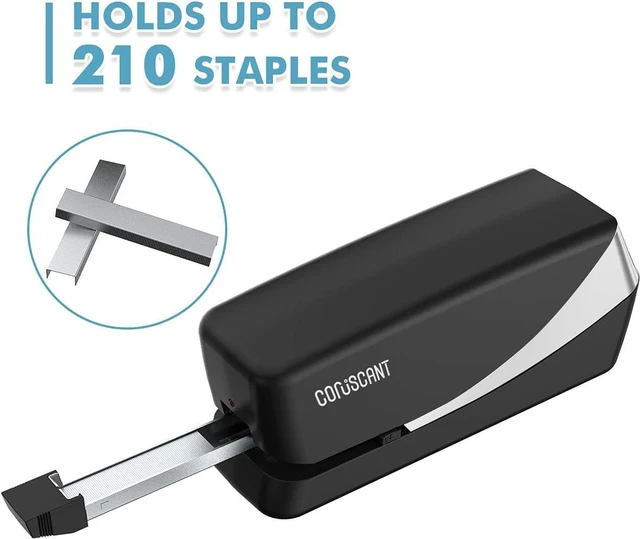 Alt view image 5 of 7 - Electric Stapler, No Jam Easy Reload, 25 Sheet Automatic Staplers for Desk, with 2000 Staples and 1 Staple Remover, Electric Desktop AC or Battery Powered for Classroom Office Home