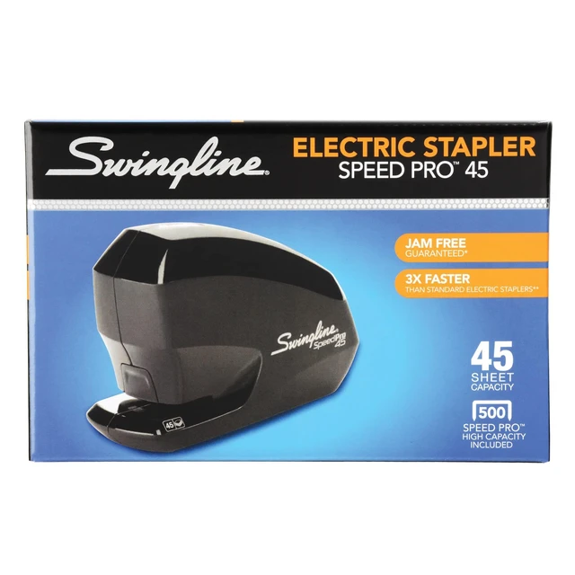 Alt view image 4 of 4 - Electric Stapler, Speed Pro 45, 45 Sheet Capacity, Black (S7042155)