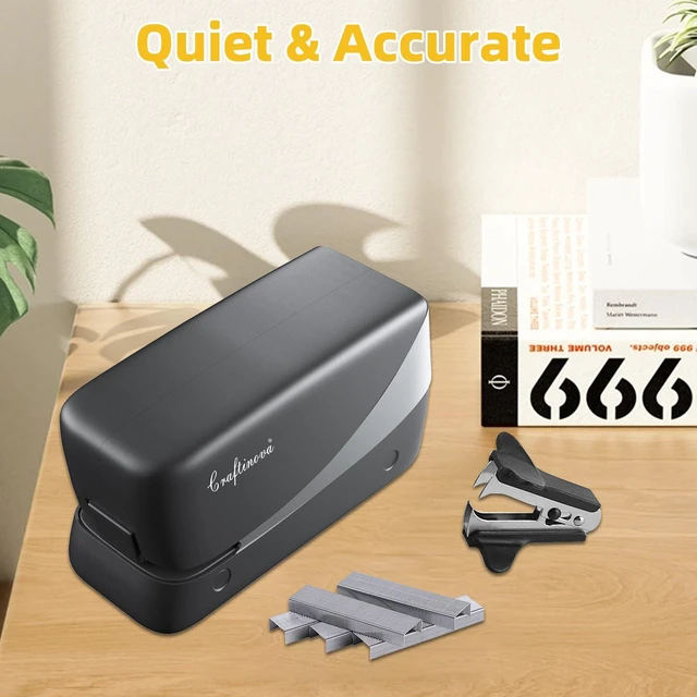 Alt view image 5 of 7 - Electric Stapler, 25 Sheet, Include 2000 Staples and 1 Remover, Jam Free, Professional and Home Office StaplerBattery not IncludedAC or Battery Powered.