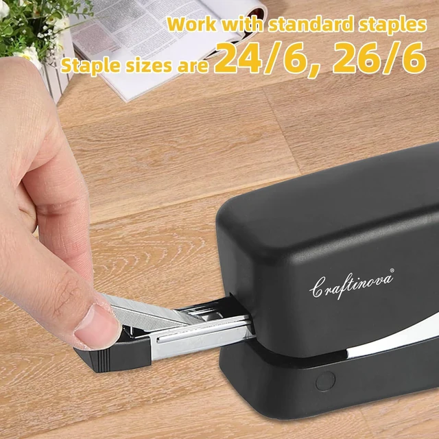 Alt view image 6 of 7 - Electric Stapler, 25 Sheet, Include 2000 Staples and 1 Remover, Jam Free, Professional and Home Office StaplerBattery not IncludedAC or Battery Powered.
