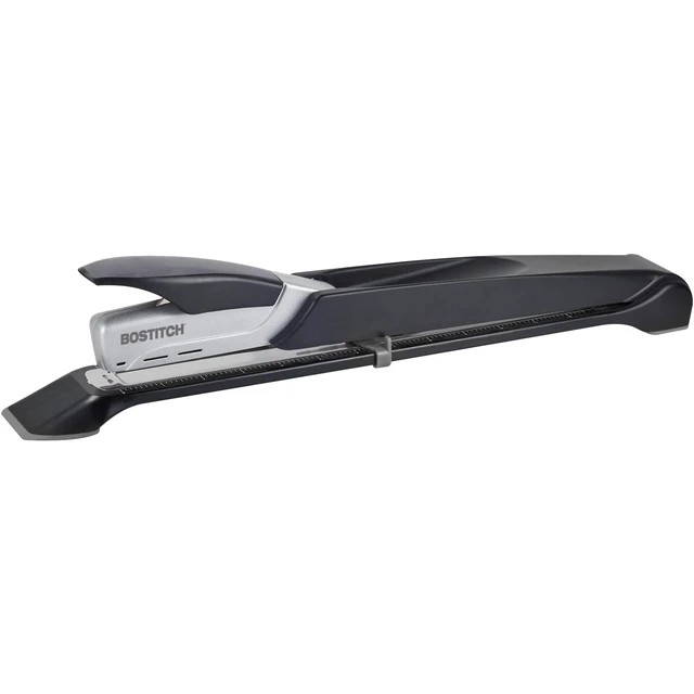 Alt view image 6 of 7 - Bostitch Office Booklet Stapler - One Finger, No Effort, Spring Powered, Long Reach Stapler - Silver (1610)