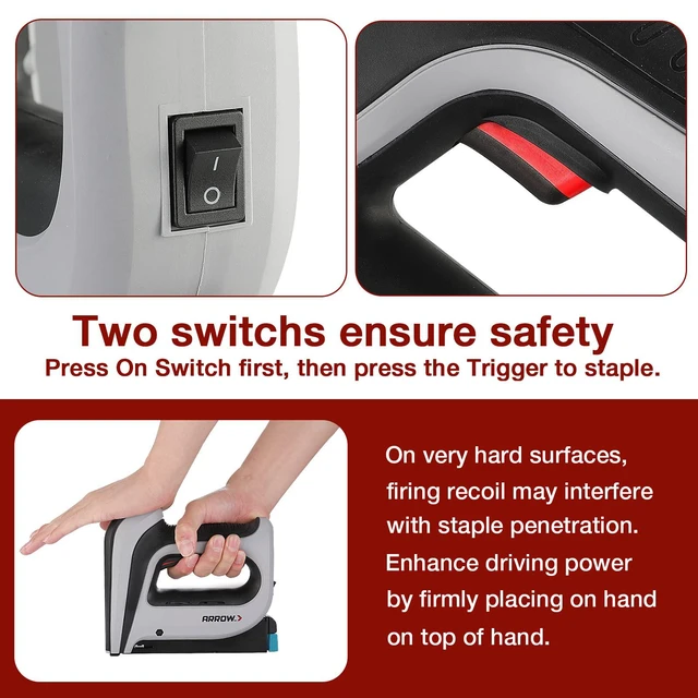 Alt view image 5 of 7 - Cordless Staple Gun Kit with 3750 Pieces T50 Staples, T50DCD | Electric Rechargeable Stapler with T50 1/4", 3/8", 1/2" Staples, for Upholstery Professional and DIY Projects