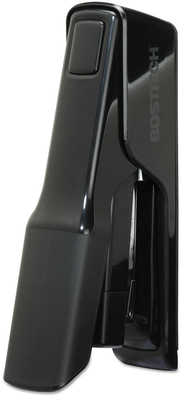 Alt view image 2 of 7 - Office EZ Squeeze 40 Sheet Flat Clinch Desktop Stapler, Reduced Effort, Black (B9040)