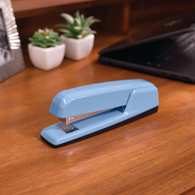 Alt view image 2 of 7 - Stapler, 30 Sheet Capacity, 747 Business Stapler, Jam Free, Metal, Electric Blue (74722)