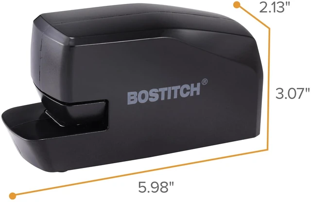 Alt view image 6 of 7 - Office Portable Electric Stapler, 20 Sheets, AC or Battery Powered, Black (MDS20-BLK)