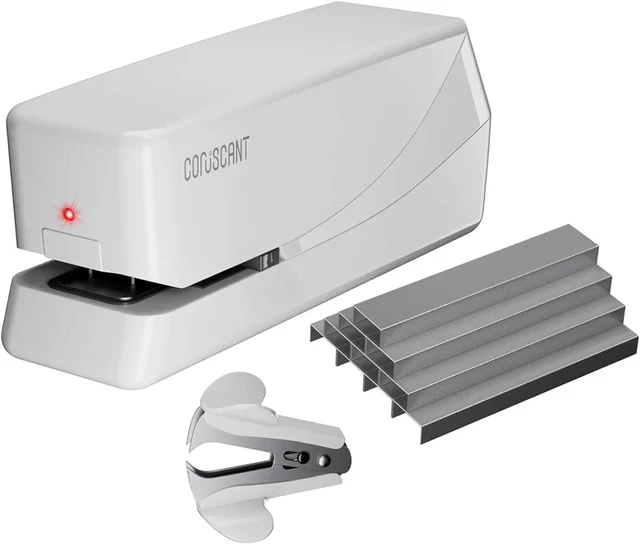 Main image of Electric Stapler, No Jam Easy Reload, 25 Sheet Automatic Staplers for Desk, with 2000 Staples and 1 Staple Remover, Electric Desktop AC or Battery Powered for Classroom Office Home