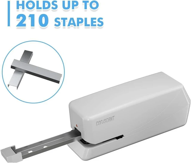 Alt view image 5 of 7 - Electric Stapler, No Jam Easy Reload, 25 Sheet Automatic Staplers for Desk, with 2000 Staples and 1 Staple Remover, Electric Desktop AC or Battery Powered for Classroom Office Home