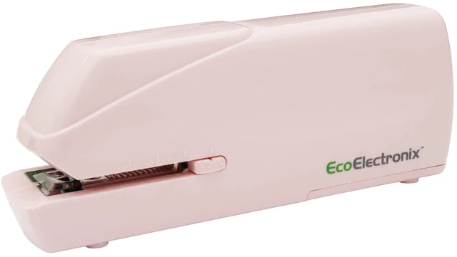 Main image of Pink Electric Stapler Pro - Automatic Stapler for Desk or Office Use | Portable, Quiet and Jam-Free with Easy Reload, 30-Sheet Capacity, AC Adapter or Battery Powered