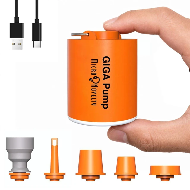 Main image of Air Pump for Inflatables, Mini Portable Pump with Camping Light | 1.7oz Ultra-light & Tiny Electric Air Pump, Inflate Deflate for Air Mattress, Pool Floats, Vacuum Storage Bags