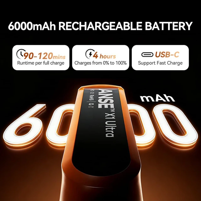 Alt view image 2 of 7 - Rechargeable Fuel Transfer Pump Battery Powered Model X1 Ultra | Built-in 6000mAh Battery, USB-C Charge, Patented Waterproof Motor, 90 to 120min Runtime, 2.7GPM, Designed for Gas Can