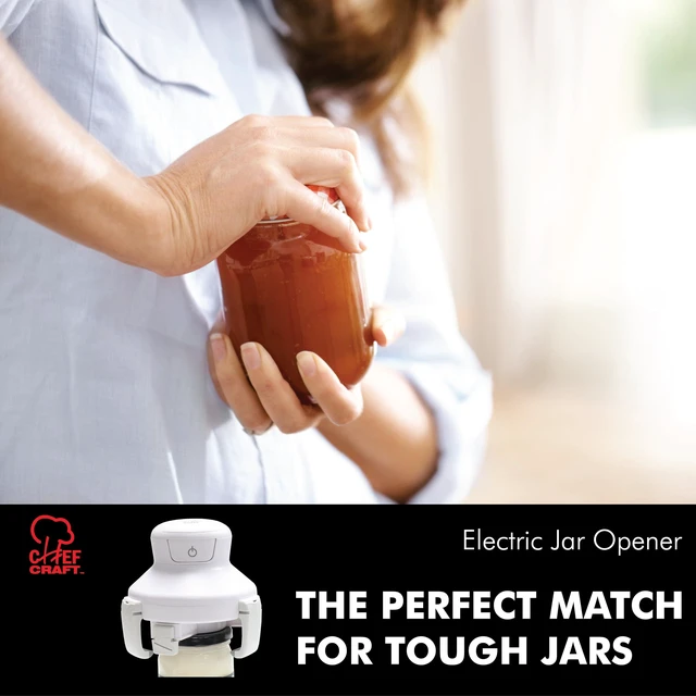 Alt view image 5 of 6 - Hands free/Self-Centering, Three-Armed Electric Jar Opener