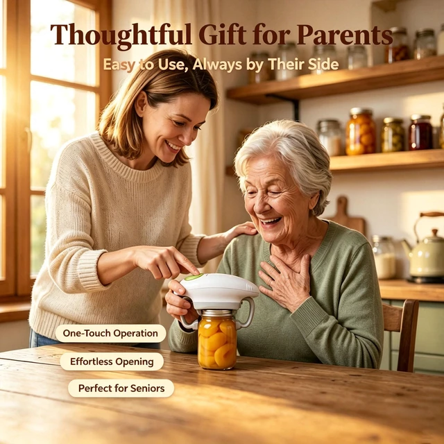 Alt view image 3 of 7 - Electric Jar Opener, Automatic One-Touch Jar Opener with Upgraded Dual-Grip, 3-Second Fast Motor Kitchen Gadget for Seniors with Arthritis and Weak Hands