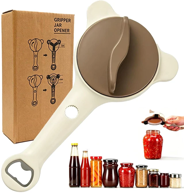 Main image of 4-in-1 Jar Opener for Seniors & Arthritic Hands (Beige)