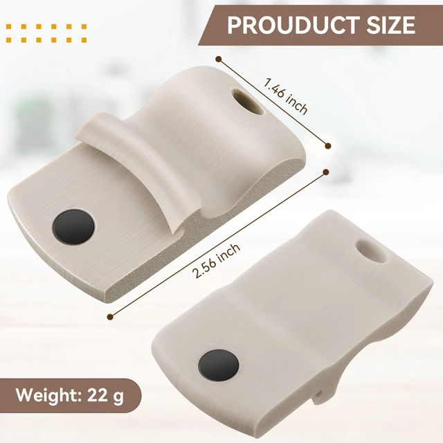 Alt view image 6 of 7 - 2 Pack Canning Jar Opener with Magnets, Mason Jar Opener For Canning Lids, Regular and Wide Mouth Lids, Powerful Magnet for Easy Refrigerator Storage, Releases Vacuum Seal Patent Pending(Beige)