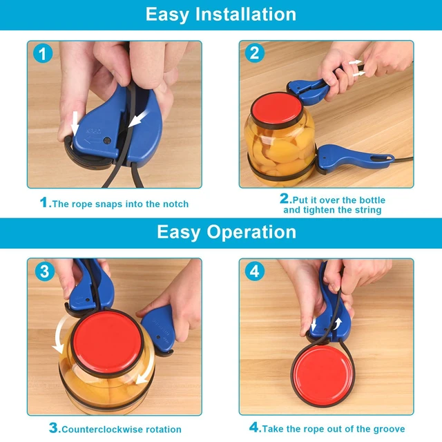 Alt view image 2 of 7 - Double-Handle Jar Opener Seniors, Lg Jars, Arthritis, Patent, Self-Lock