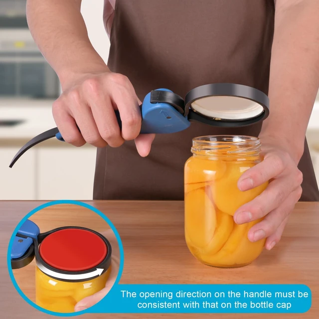 Alt view image 4 of 7 - Double-Handle Jar Opener Seniors, Lg Jars, Arthritis, Patent, Self-Lock
