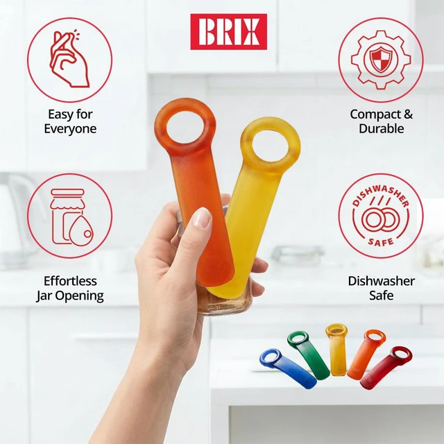 Alt view image 2 of 7 - Original Jar Pop Opener, Great for Kids, Arthritis, and Carpal Tunnel Sufferers, Assorted Frosted Colors (Color May Vary) Pack of 1
