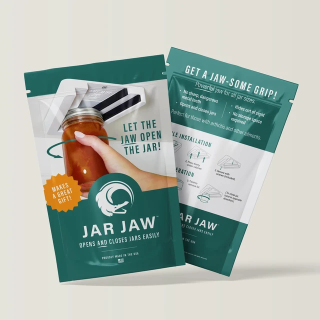Alt view image 7 of 7 - Jar Opener | Under Cabinet Jar Opener & Jar Closer for Weak Hands, Seniors, Arthritis, & One-Handed Use | Effortless Grip Jar, Bottle & Lid Opener | Kitchen Gadget Gift | Made in USA