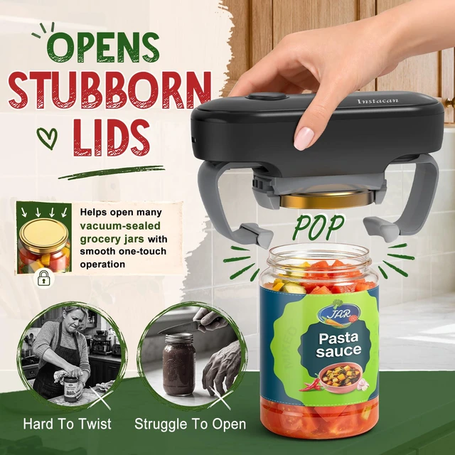 Alt view image 5 of 7 - Rechargeable Electric Jar Opener for Seniors with Arthritis & Weak Hands | Easy Jar Opening, Less Hand Strain, Stay Independent, One Touch Operation, Secure Grip, No Battery Changes, Always Ready
