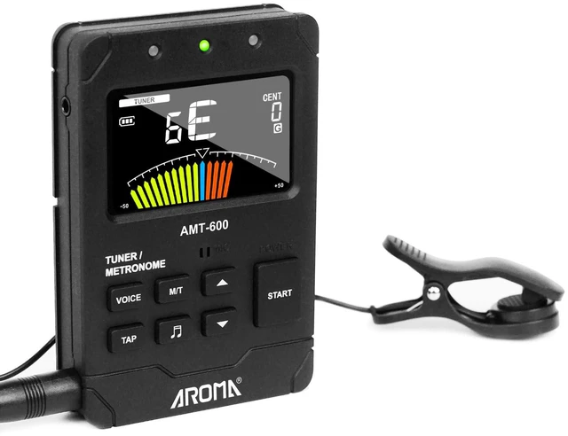Main image of Digital Metronome Tuner Rechargeable for All Instruments with Guitar Bass Violin Ukulele Chromatic and Wind Instruments Tuning Modes