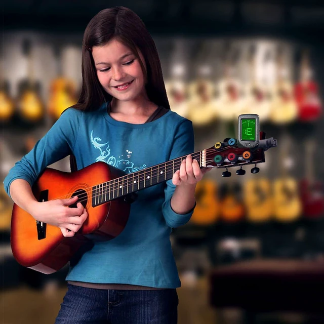 Alt view image 7 of 7 - Guitar Tuner Clip On 1 Pack Tuners for Acoustic Electric Guitar Bass Ukulele Violin banjo Tuning