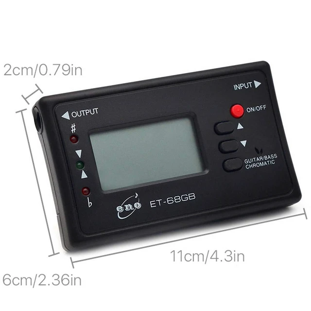 Alt view image 3 of 6 - Chromatic Tuner for Guitar Electric Bass Mandolin Ukulele Violin Banjo Cello