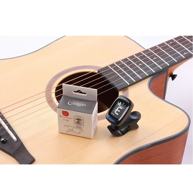 Alt view image 3 of 7 - Clip On Guitar Tuner For All Instruments, Ukulele, Guitar, Bass, Mandolin, Violin, Banjo, LCD Display, 360 Degree Rotating, Fast & Accurate (black)