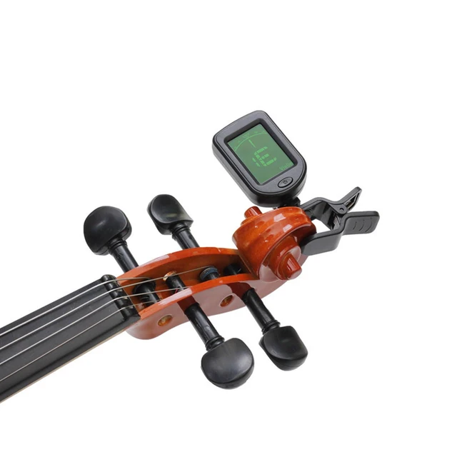 Alt view image 6 of 7 - Clip On Guitar Tuner For All Instruments, Ukulele, Guitar, Bass, Mandolin, Violin, Banjo, LCD Display, 360 Degree Rotating, Fast & Accurate (black)