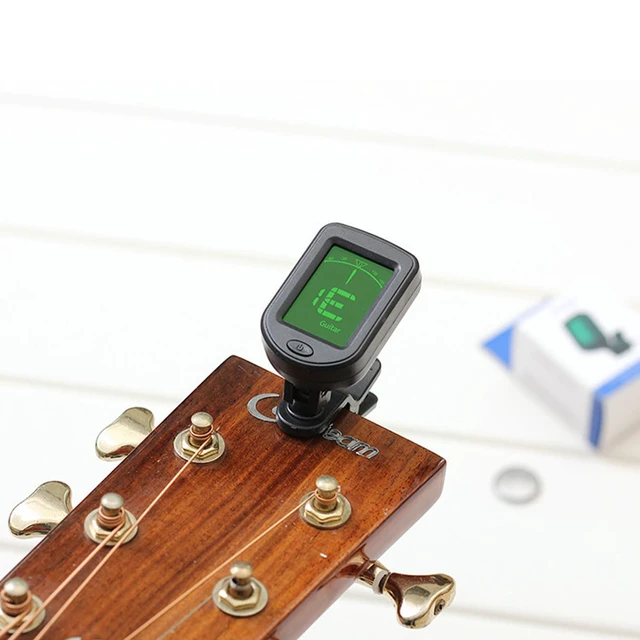 Alt view image 7 of 7 - Clip On Guitar Tuner For All Instruments, Ukulele, Guitar, Bass, Mandolin, Violin, Banjo, LCD Display, 360 Degree Rotating, Fast & Accurate (black)