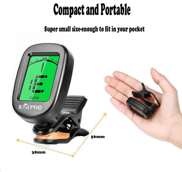 Alt view image 4 of 7 - Guitar Tuner Clip on with Chromatic Tuning Modes, Guitar Tuner for Acoustic/Electric Guitar, Ukulele, Violin, Bass, Banjo