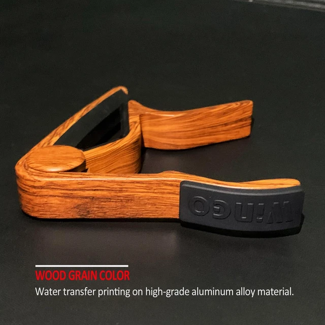 Alt view image 4 of 7 - Guitar Capo for Acoustic Electric Guitars-Rosewood Color with 5 Picks