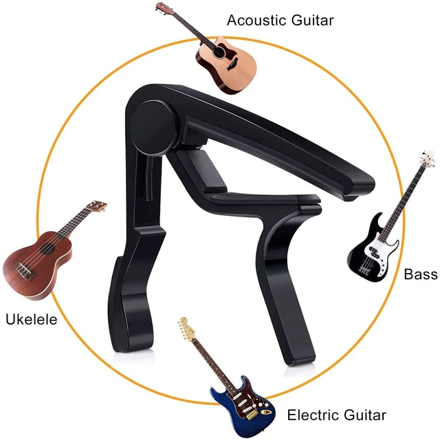 Alt view image 3 of 6 - 60PCS Acoustic Guitar Accessories Kit Including Guitar Strings, Tuner, Capo, 3-in-1 Restring Tool, Pick Holder, Bridge Pins, Nuts & Saddles, Finger Protector, Finger Picks, Fretboard Stickers