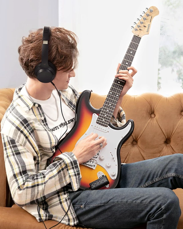 Alt view image 7 of 7 - Guitar Headphone Amp Mini Turbo with Multi Effects & Built in Tuner | 10 Amp Models, 4 effects(Delay, Reverb, Chorus, Phaser), 10 Presets, Rechargeable, Wireless, USB Recording, Silent Practice