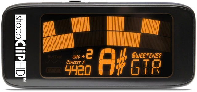 Alt view image 3 of 7 - StroboClip HD Clip-On Guitar Tuner, ±0.1 Cent Accuracy for Acoustic, Electric, Bass, Violin, Ukulele
