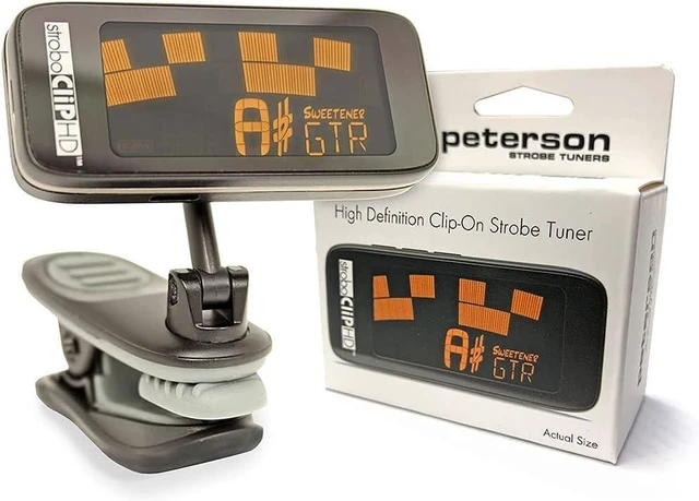 Alt view image 6 of 7 - StroboClip HD Clip-On Guitar Tuner, ±0.1 Cent Accuracy for Acoustic, Electric, Bass, Violin, Ukulele