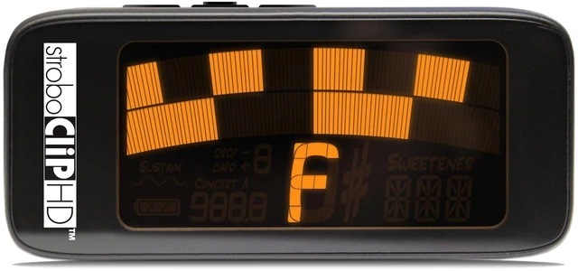 Alt view image 7 of 7 - StroboClip HD Clip-On Guitar Tuner, ±0.1 Cent Accuracy for Acoustic, Electric, Bass, Violin, Ukulele