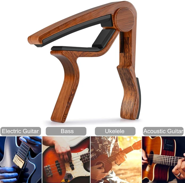 Alt view image 2 of 7 - Guitar Picks Capo Guitar Tuner Clip on for Acoustic Ukelele Bass Classical Guitar