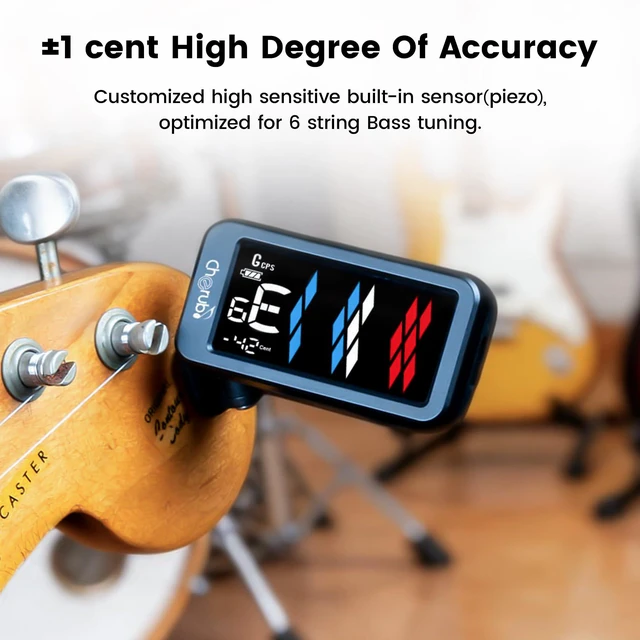 Alt view image 3 of 6 - WST-905Li Rechargeable Clip-On Guitar Tuner,4 Display Modes, ±1 cent High Degree of Accuracy, 5 Tuning Modes for All Instruments, Rechargeable Battery