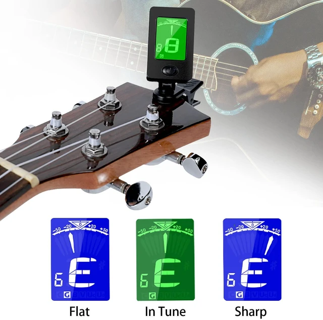 Alt view image 6 of 7 - Guitar Capo, Guitar Picks, Guitar Accessories with Tuner, Capo for Acoustic Guitar, Bass, Buzzing-Free, Quick Release, Tuner Clip on for Guitar, Violin, Bass, Ukulele Chromatic, Rosewood