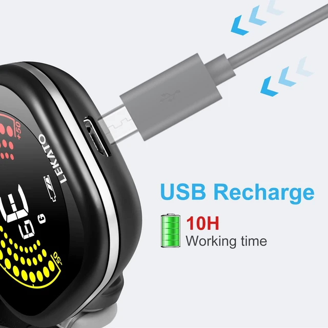 Alt view image 5 of 7 - Guitar Tuner Rechargeable, Tuner Clip On for Guitar, Bass, Chromatic, Ukulele,Violin Tuner, Fast Accuratie Tuning, Super Bright Display to Read, for Professional/Beginners