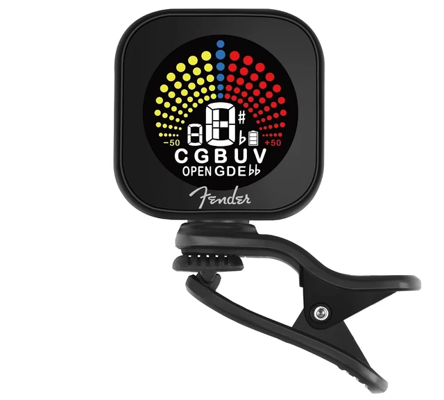 Alt view image 2 of 6 - Flash 2.0 Guitar Tuner Clip On, Rechargeable Guitar Tuner for 6 Strings, Battery and Micro USB Audio Charger Included, 4x3x2 Inches, 1 Count,Black